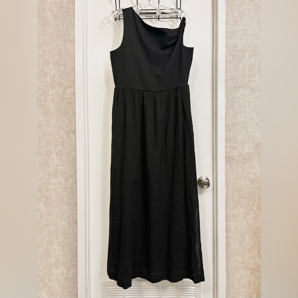LOFT Beach Black Twist Shoulder Maxi Dress - Picture 6 of 10